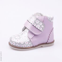 052121-21 Ботинки для девочки сер-сир