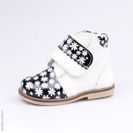 052121-22 Ботинки для девочки син-бел