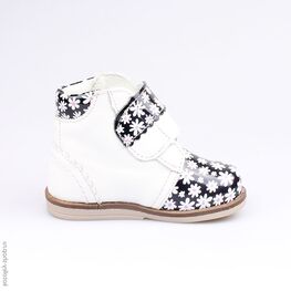 052121-22 Ботинки для девочки син-бел фото №2