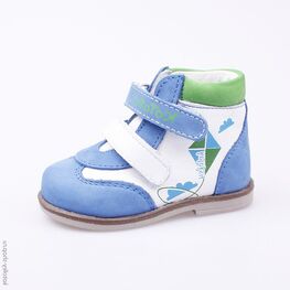 052125-21 Ботинки для мальчики син-бел