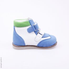 052125-21 Ботинки для мальчики син-бел фото №2
