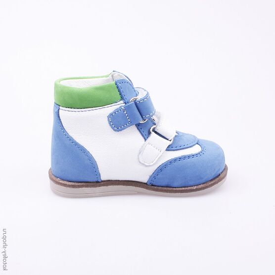 052125-21 Ботинки для мальчики син-бел фото №2