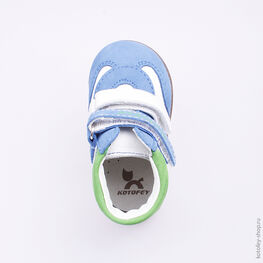 052125-21 Ботинки для мальчики син-бел фото №4