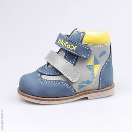 052125-22 Ботинки для мальчики син-сер