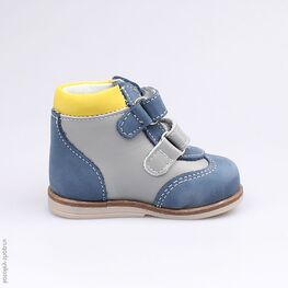 052125-22 Ботинки для мальчики син-сер фото №2