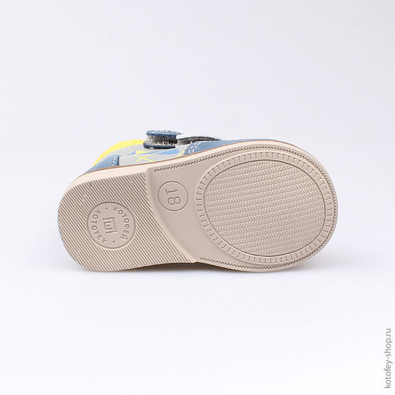 052125-22 Ботинки для мальчики син-сер фото №3