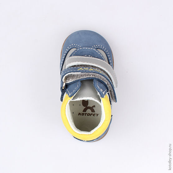 052125-22 Ботинки для мальчики син-сер фото №4