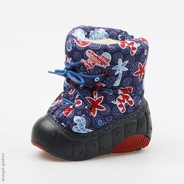 061003-42 Сапожки для мальчики светло-синий