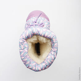 061003-45 Сапожки для девочки сиреневый фото №4