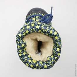 061003-46 Сапожки для мальчики син-сал фото №4