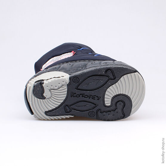 061007-42 Сапожки для мальчики светло-синий фото №3