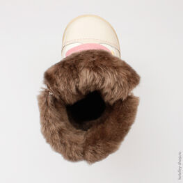 062008-57 Сапожки для девочки беж-роз фото №4