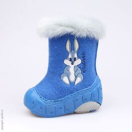 067014-41 Валенки для мальчики светло-синий