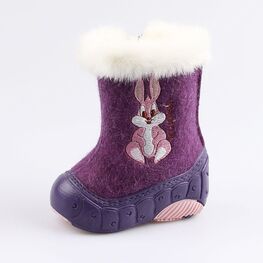 067014-43 Валенки для девочки фиолетовый
