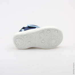 121010-13 Сандалии текстильные для мальчики син-гол фото №3