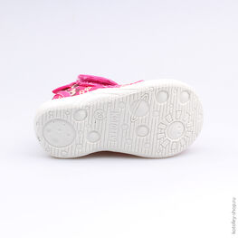 121012-11 Босоножки текстильные для девочки фуксия фото №3