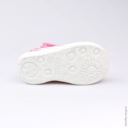 121012-12 Босоножки текстильные для девочки розовый фото №3