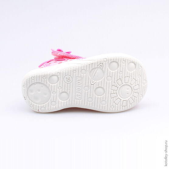 121013-11 Босоножки текстильные для девочки розовый фото №3