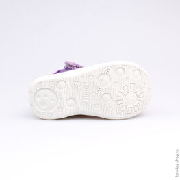 121014-11 Босоножки текстильные для девочки сиреневый фото №3