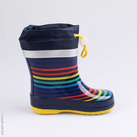 166093-11 Резиновые сапоги для мальчики син-цве фото №2