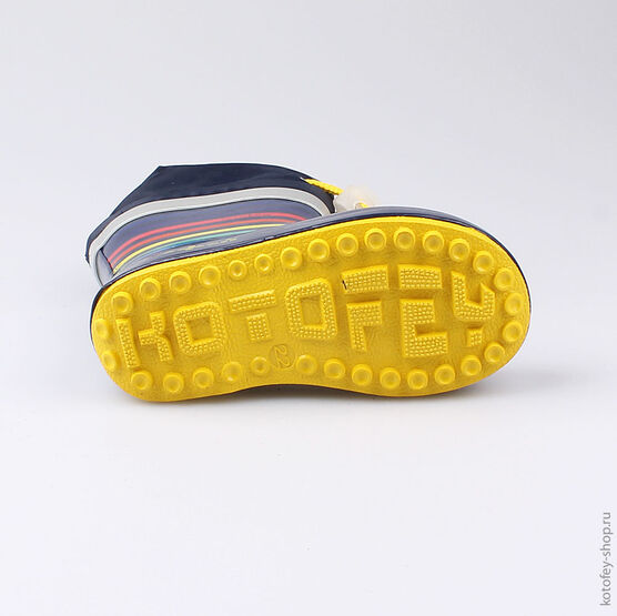 166093-11 Резиновые сапоги для мальчики син-цве фото №3