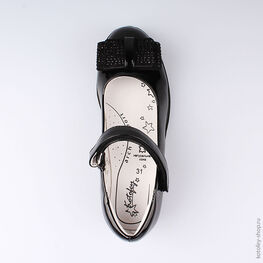 533023-21 Туфли для девочки черный фото №4