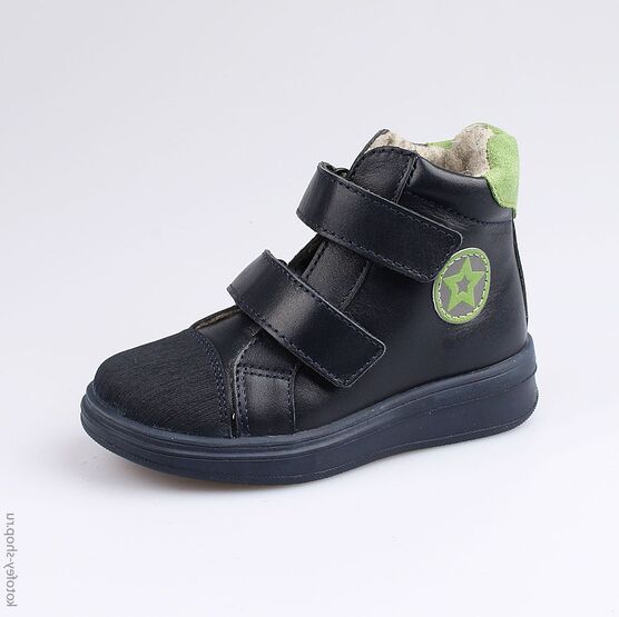 352184-32 Ботинки для мальчики светло-синий