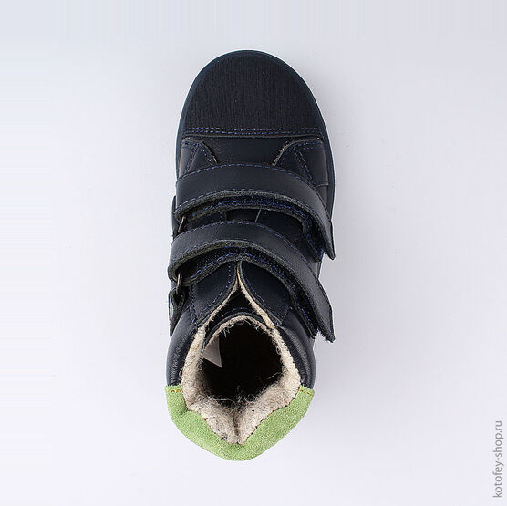 352184-32 Ботинки для мальчики светло-синий фото №4