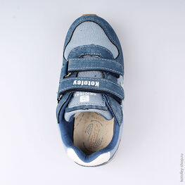 344193-72 Кроссовки для девочки голубой фото №4