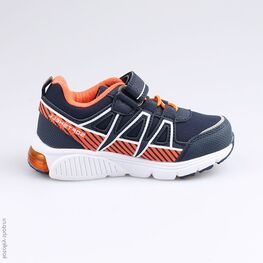 344198-71 Кроссовки с LED-подсветкой на подошве для мальчики син-ора фото №2