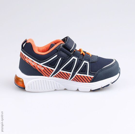 344198-71 Кроссовки с LED-подсветкой на подошве для мальчики син-ора фото №2