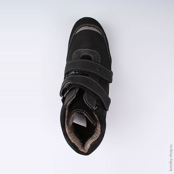 652112-32 Ботинки для мальчики черный фото №4