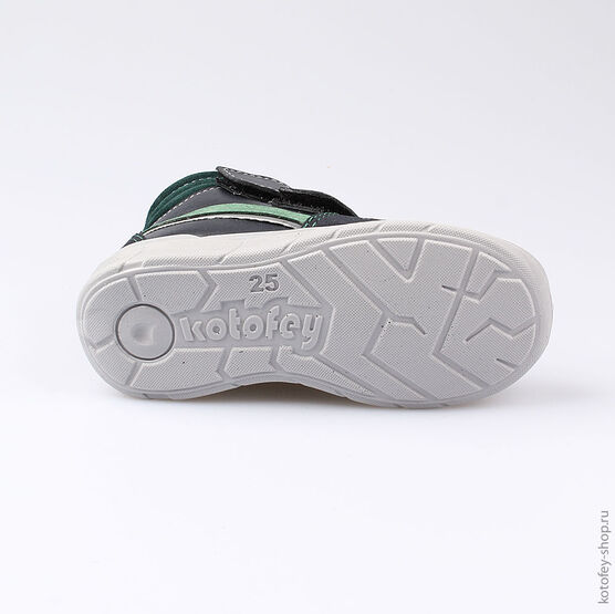 352196-33 Ботинки для мальчики син-зел фото №3