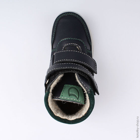 352196-33 Ботинки для мальчики син-зел фото №4