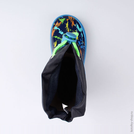 366183-11 Резиновые сапоги для мальчики син-гол фото №4