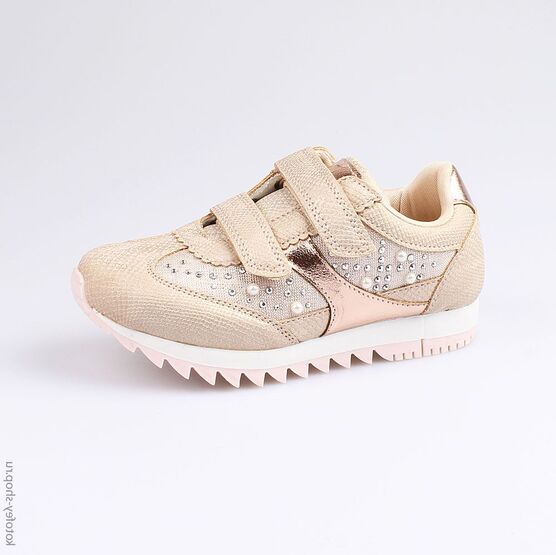 644199-71 Кроссовки для девочки бежевый