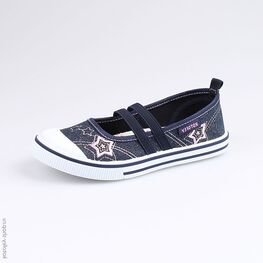 531057-12 Кеды для девочки син-роз