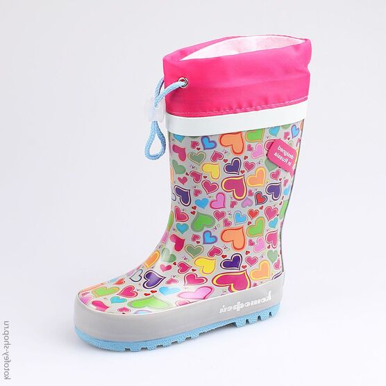 366178-11 Резиновые сапоги для девочки сер-фук