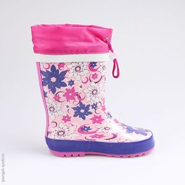 366174-11 Резиновые сапоги для девочки роз-фук фото №2