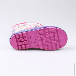 366174-11 Резиновые сапоги для девочки роз-фук фото №3