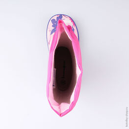 366174-11 Резиновые сапоги для девочки роз-фук фото №4