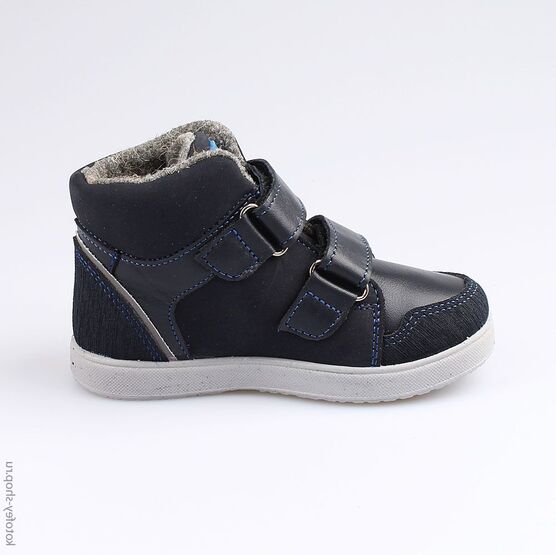 352192-32 Ботинки утепленные на весну/осень для мальчики светло-синий фото №2