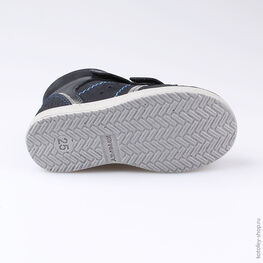 352192-32 Ботинки утепленные на весну/осень для мальчики светло-синий фото №3