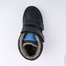 352192-32 Ботинки утепленные на весну/осень для мальчики светло-синий фото №4