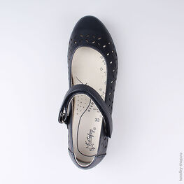 533024-22 Туфли для девочки светло-синий фото №4