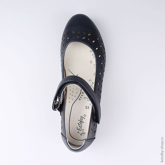 533024-22 Туфли для девочки светло-синий фото №4