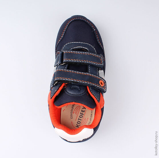 344196-72 Кроссовки для мальчики син-ора фото №4