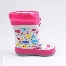 166091-11 Резиновые сапоги для девочки сер-фук фото №2