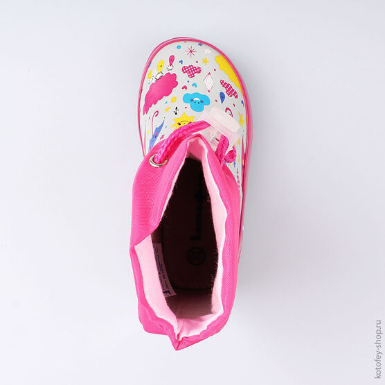 166091-11 Резиновые сапоги для девочки сер-фук фото №4