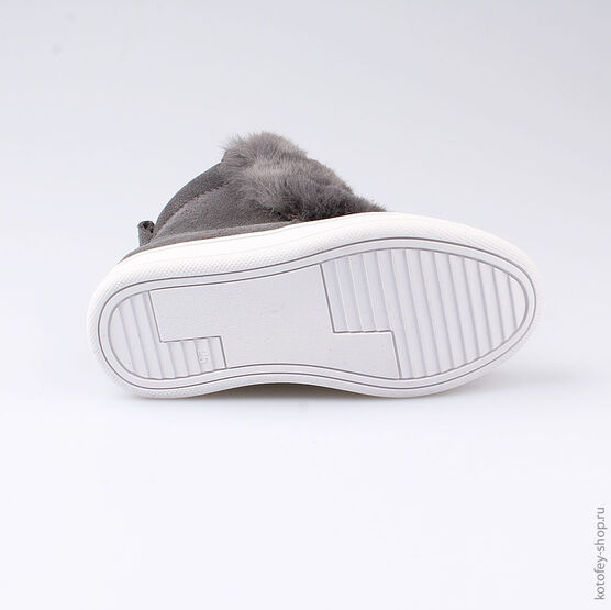 364026-32 Сапожки для девочки серый фото №3